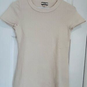 J.Crew Short Sleeve Cashmere Tee - Ivory - Size XS